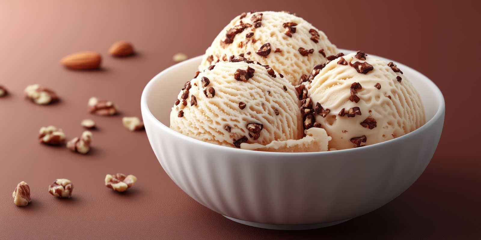 Enjoying creamy vanilla ice cream topped with crunchy chocolate bits in a cozy setting